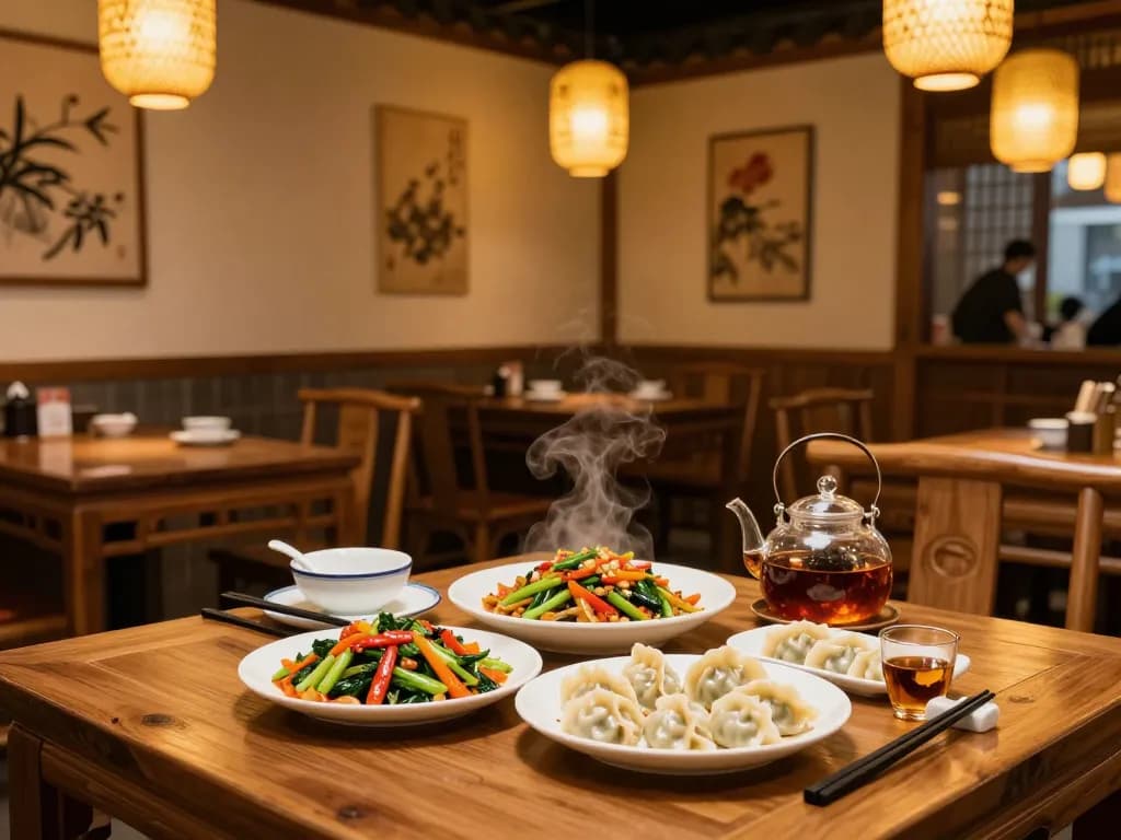 Delicious dishes at Chamber Red Chinese Bistro showcasing vibrant flavors and Chinese cuisine with 88Pulsa ambiance.