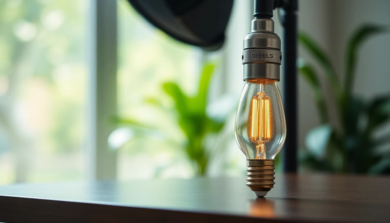 Illuminate your space with a g16 bulb in a beautifully styled indoor scene.