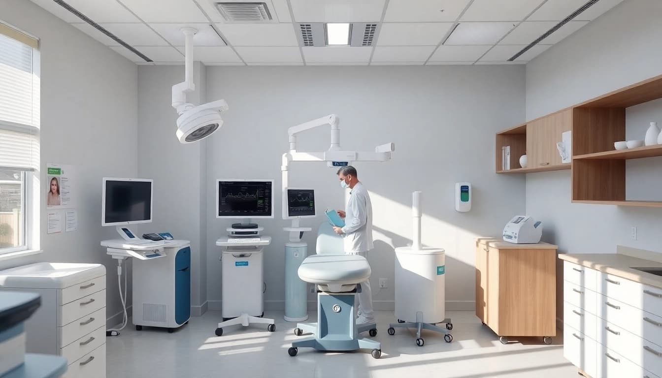 Showcasing ad DÓC Medical products in a modern healthcare setting.
