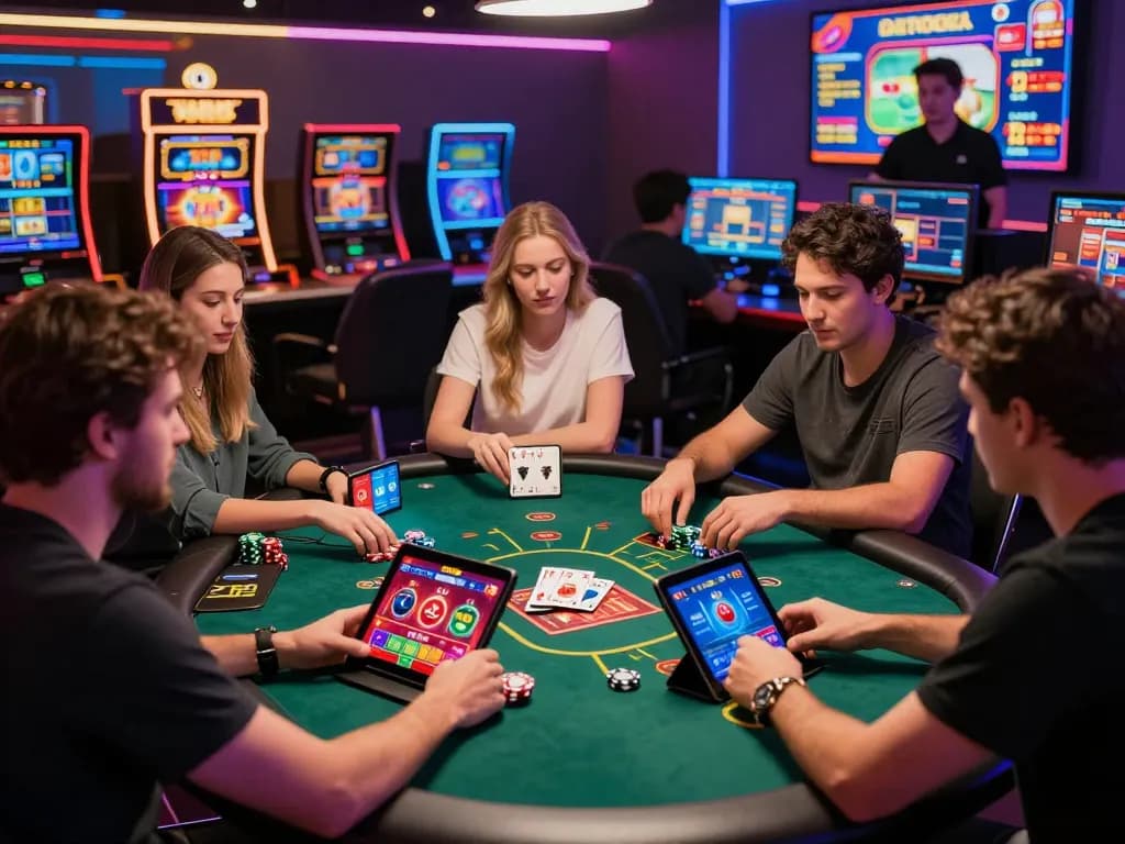 Exciting online gaming scene with nhà cái SC88 players engaging in various casino games.