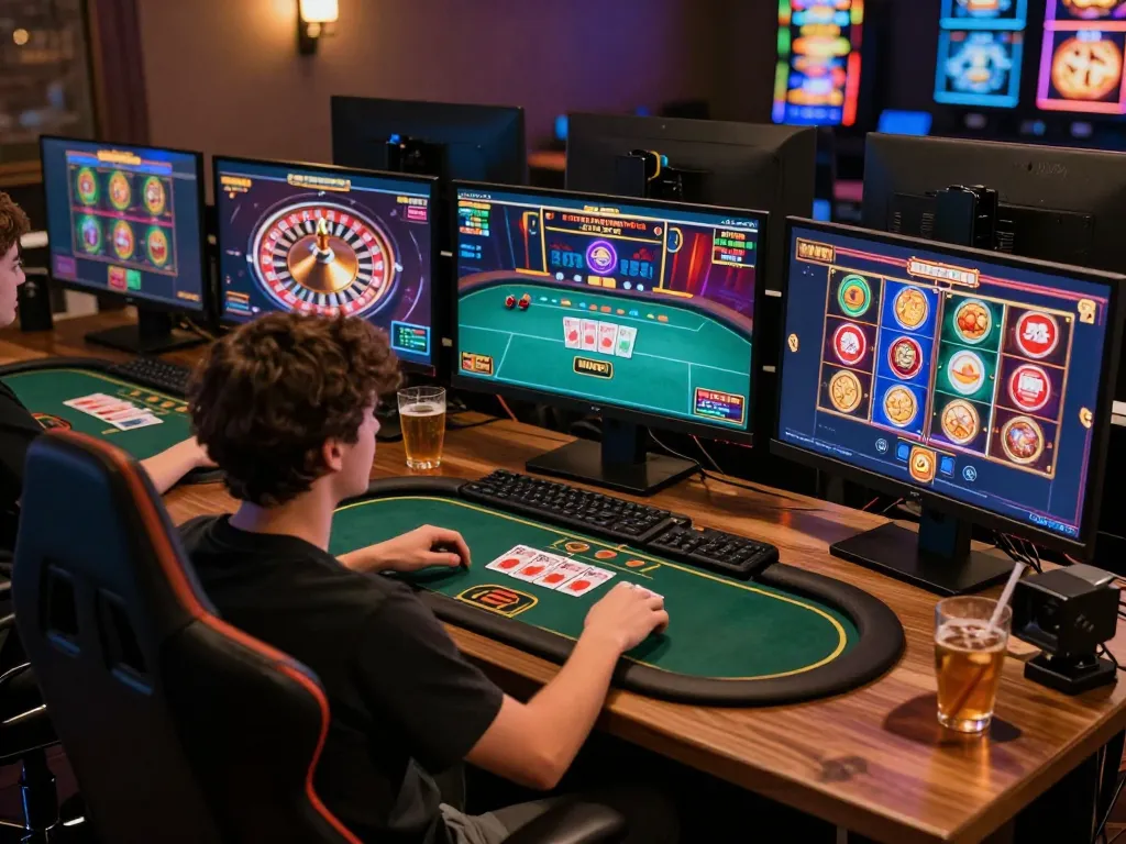 Engaging in online casino gameplay with server Thailand optimizations for better connectivity and strategy.