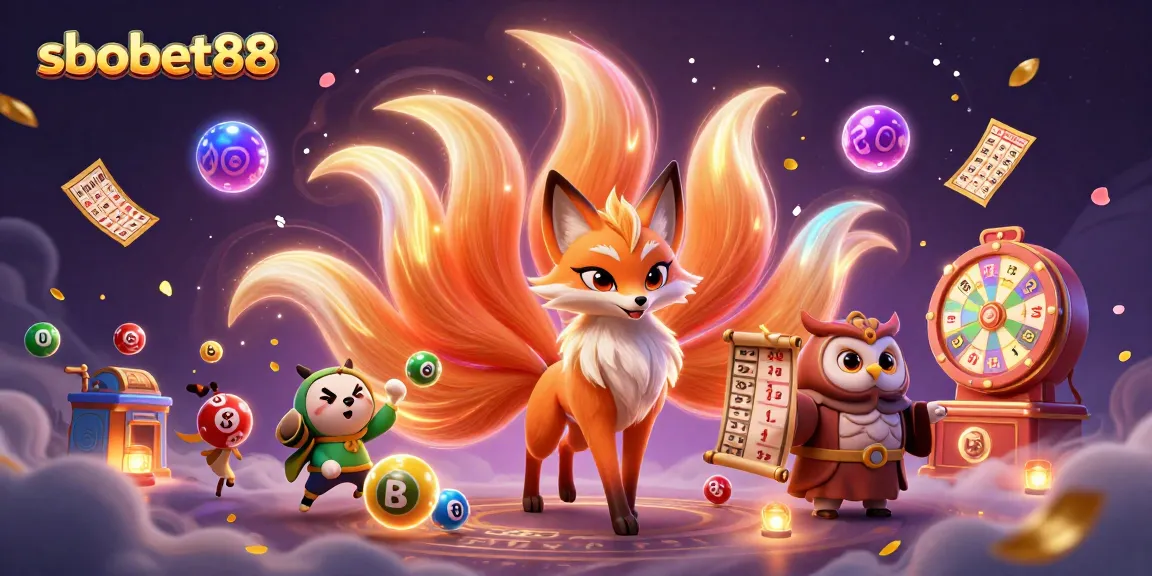 Experience thrilling games with sbobet88's vibrant lottery and bingo scene full of energetic visuals.