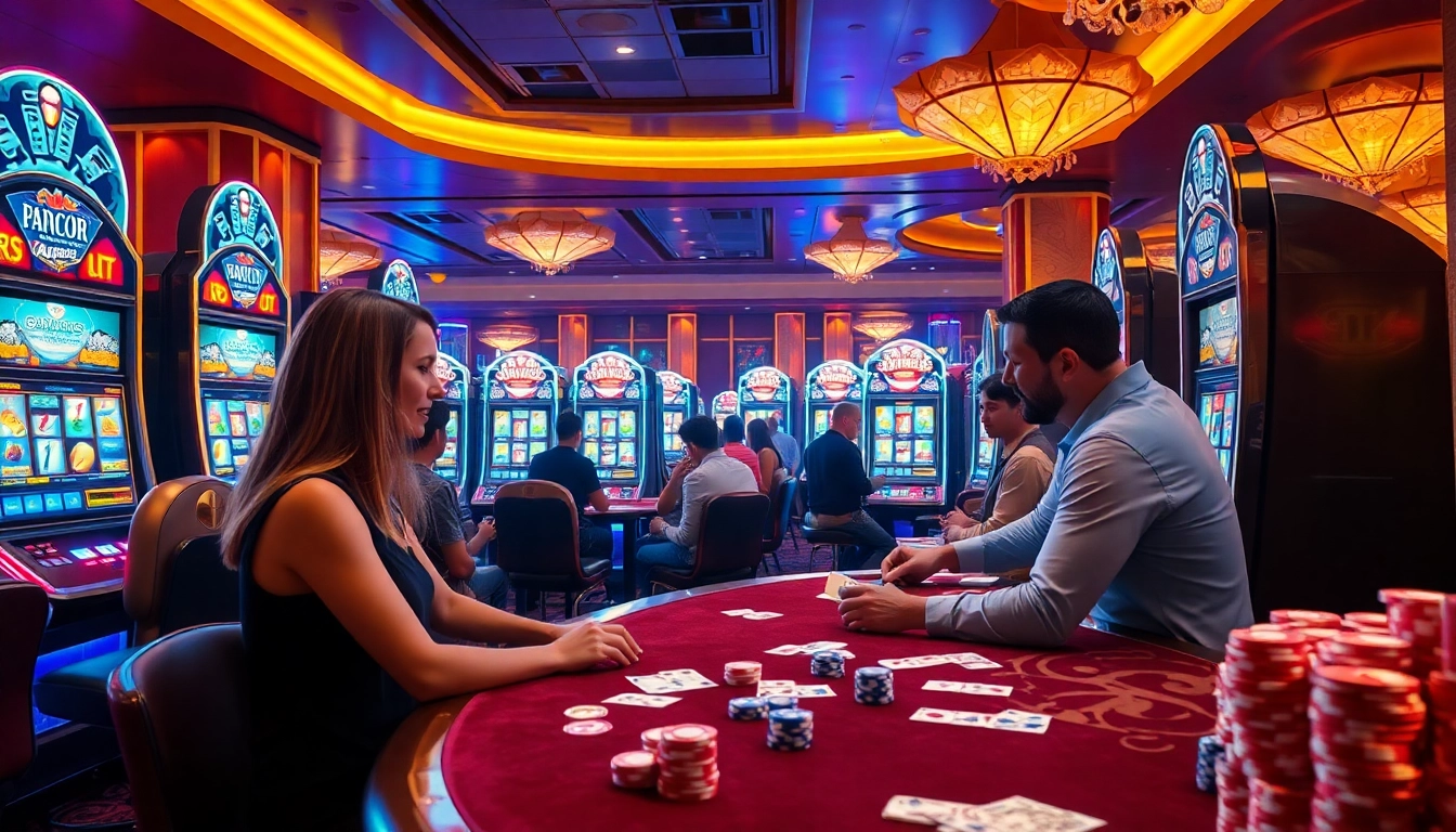 Experience the thrill of playing slot gacor machines in a luxurious casino environment.