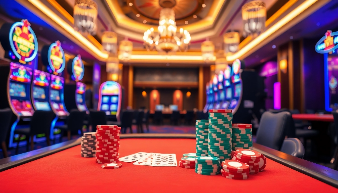 Get ready to deposit bank totoplay88 at a luxurious casino table filled with chips and cards.