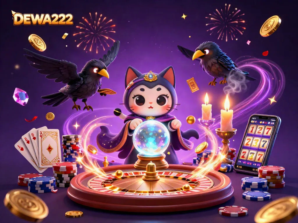 Experience the thrilling world of DEWA222 with enchanting tarot characters and lucrative game elements.