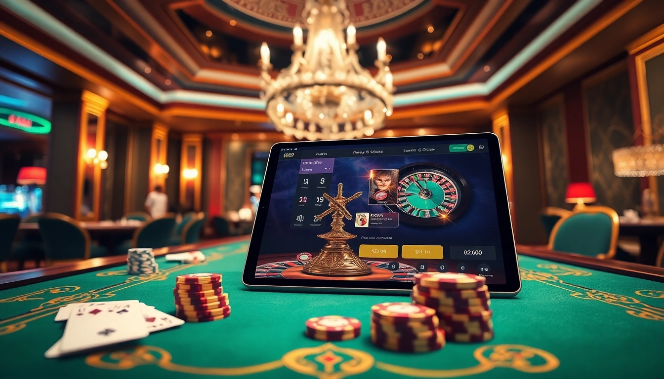 Experience the excitement of RR99 game at a luxurious casino table with vibrant colors.