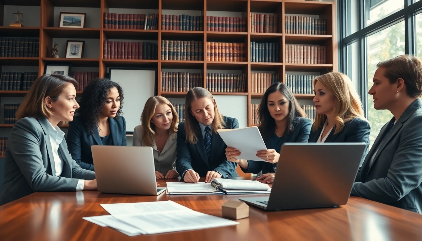 Legal Recoveries discussion among a diverse legal team in a professional office setting.