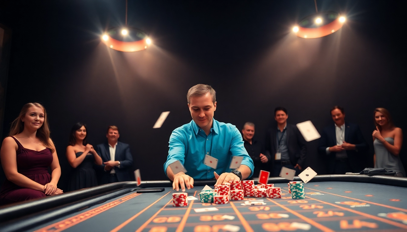 Permainan seru dengan Pakde4D, dealer profesional di meja kasino modern.