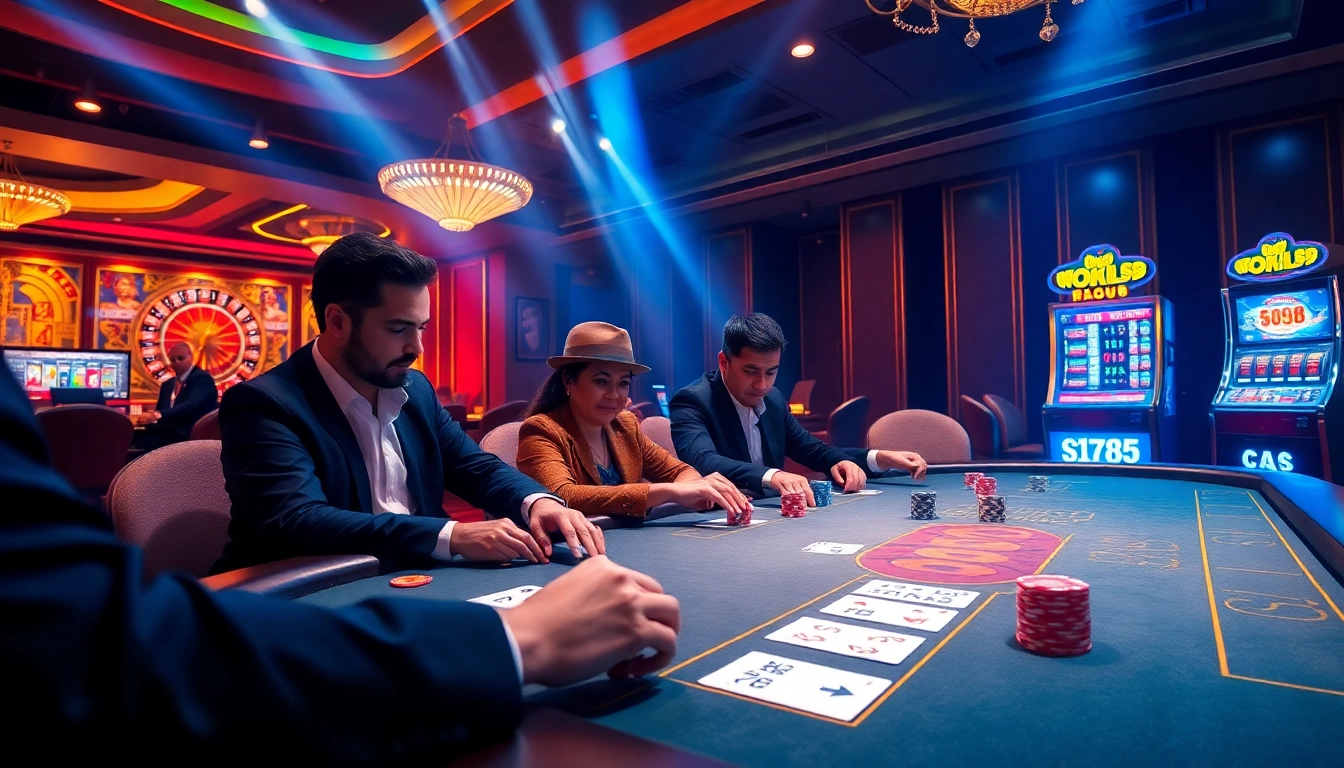 co88 poker table scene featuring professional players and vibrant casino atmosphere