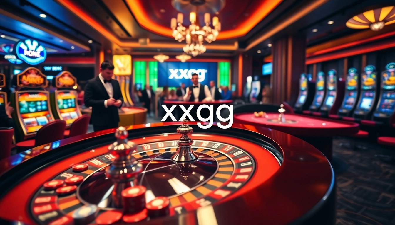 Winning players enjoying a luxurious casino experience at xxgg with roulette and slot machines.