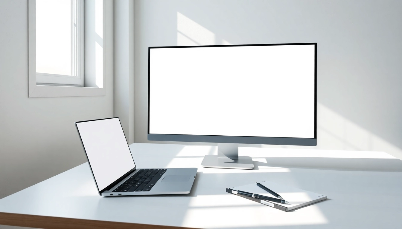 White background website showcasing a fullscreen white screen tool in a clean, modern workspace.