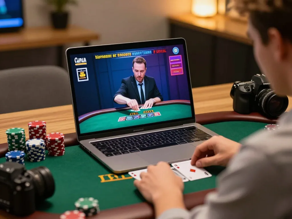 Player strategies at da88 online blackjack game with cards and chips visible on screen.