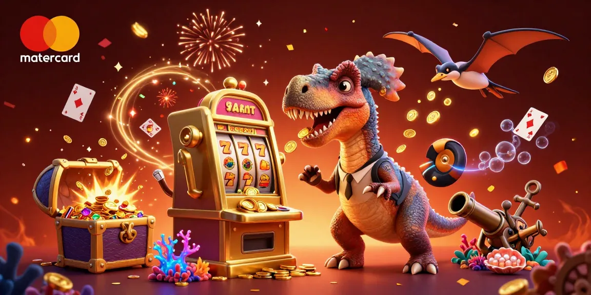 Engage with lively gameplay at mastercard casinos featuring slot machines and golden coins.