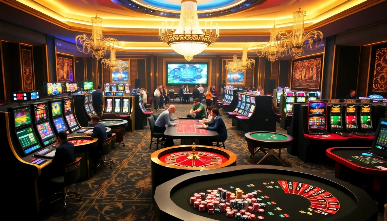 Players enjoying their time at the casino while exploring https://go88.fast/ for exciting games.