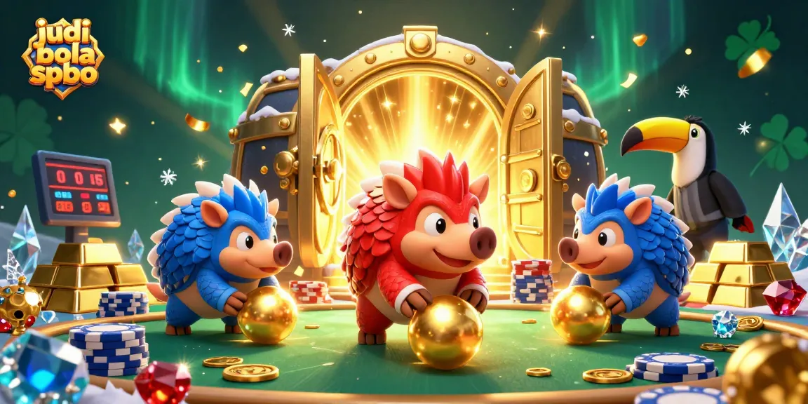 Experience thrilling judi bola spbo action as pangolins bowl through poker chips and golden treasures!