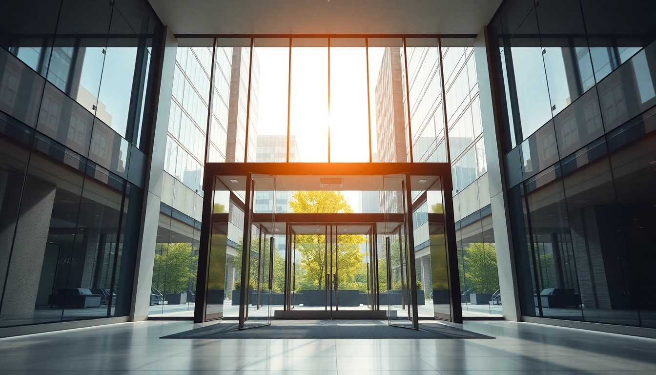 Explore Evolution Entrance Systems through a modern glass entryway enhancing architectural style.