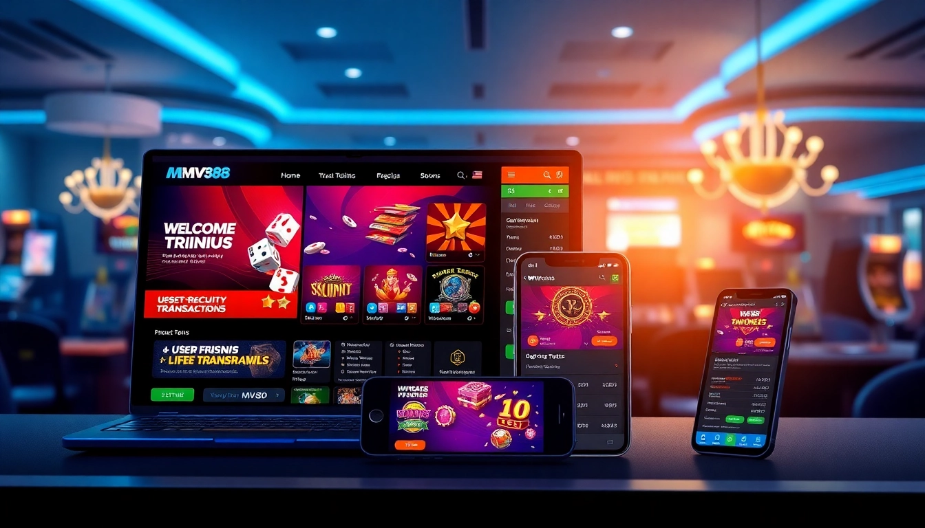 MV88 gambling interface showcasing secure transactions and promotions for players.