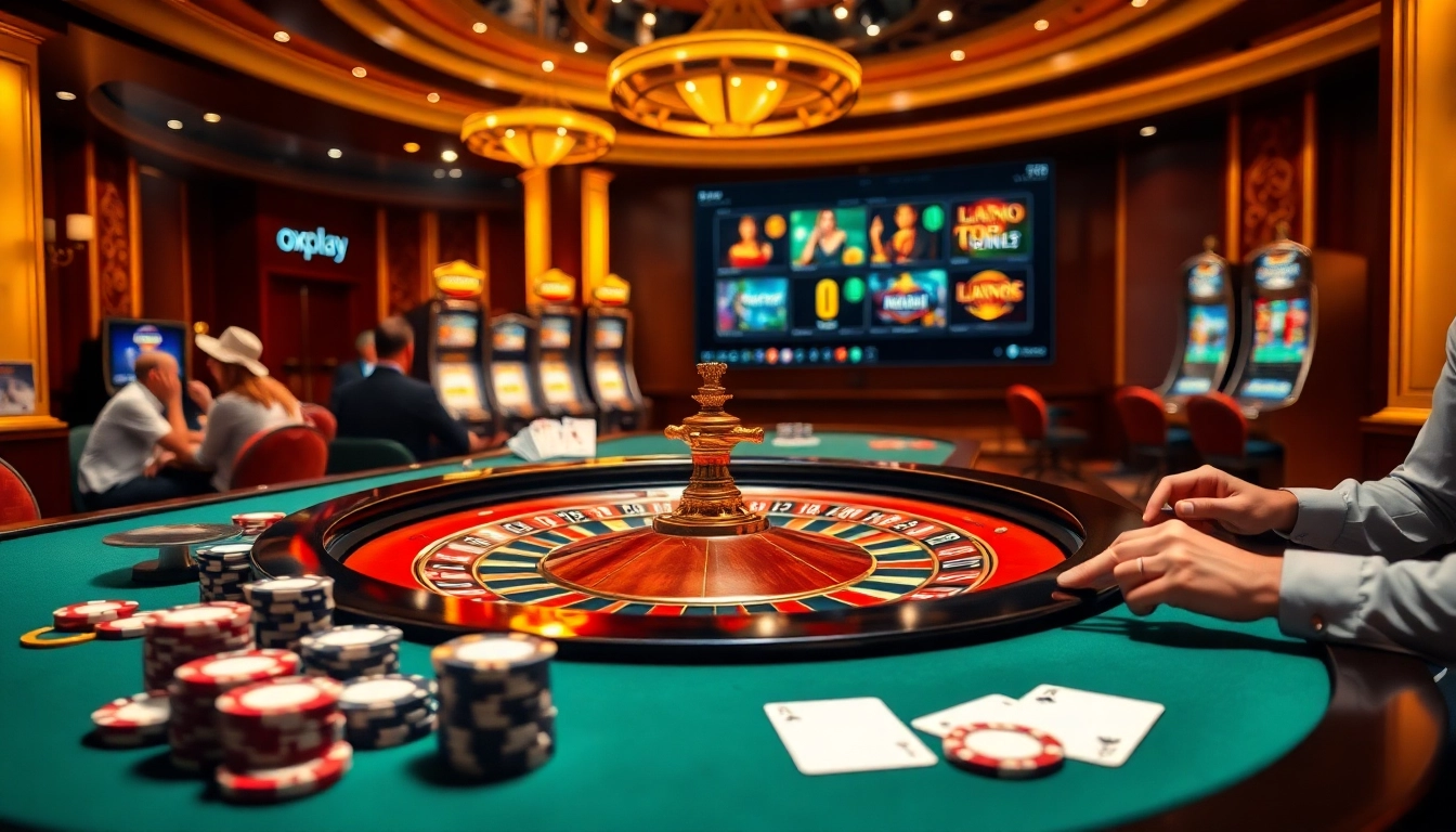 Experience the thrill of winning with oxplay at a luxurious casino table.