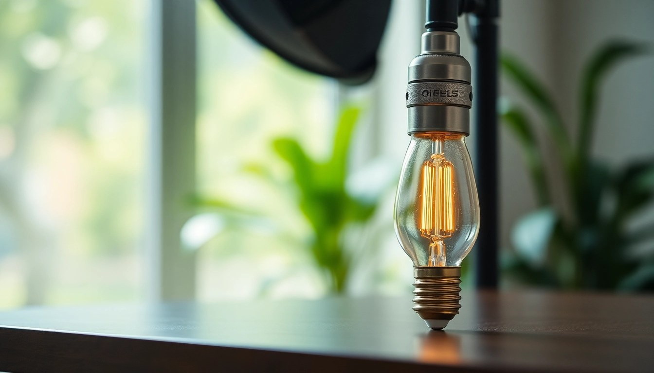 Illuminate your space with a g16 bulb in a beautifully styled indoor scene.