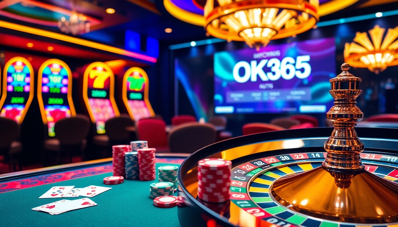 Experience high-stakes action at OK365's thrilling casino tables and vibrant gaming environment.