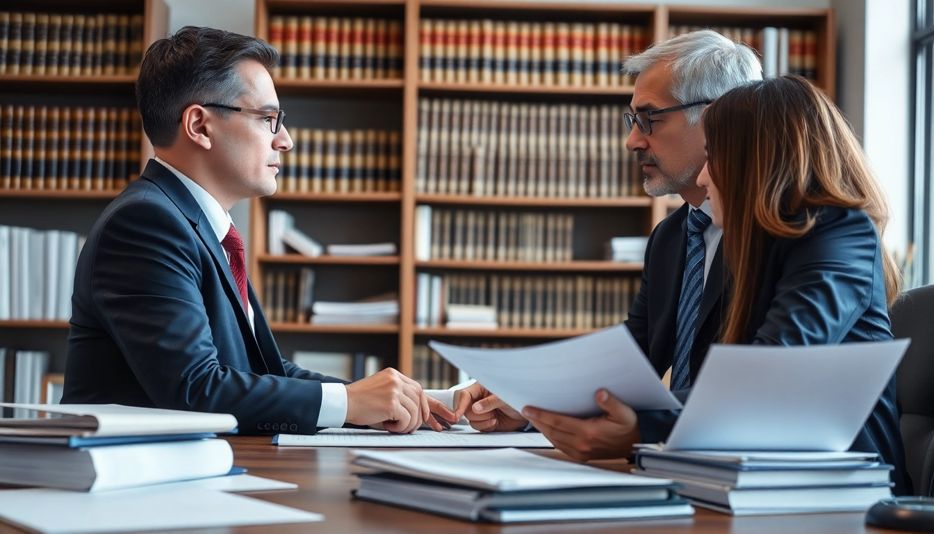 Skilled truck accident attorney Clearwater advising a client in a bright, modern office.
