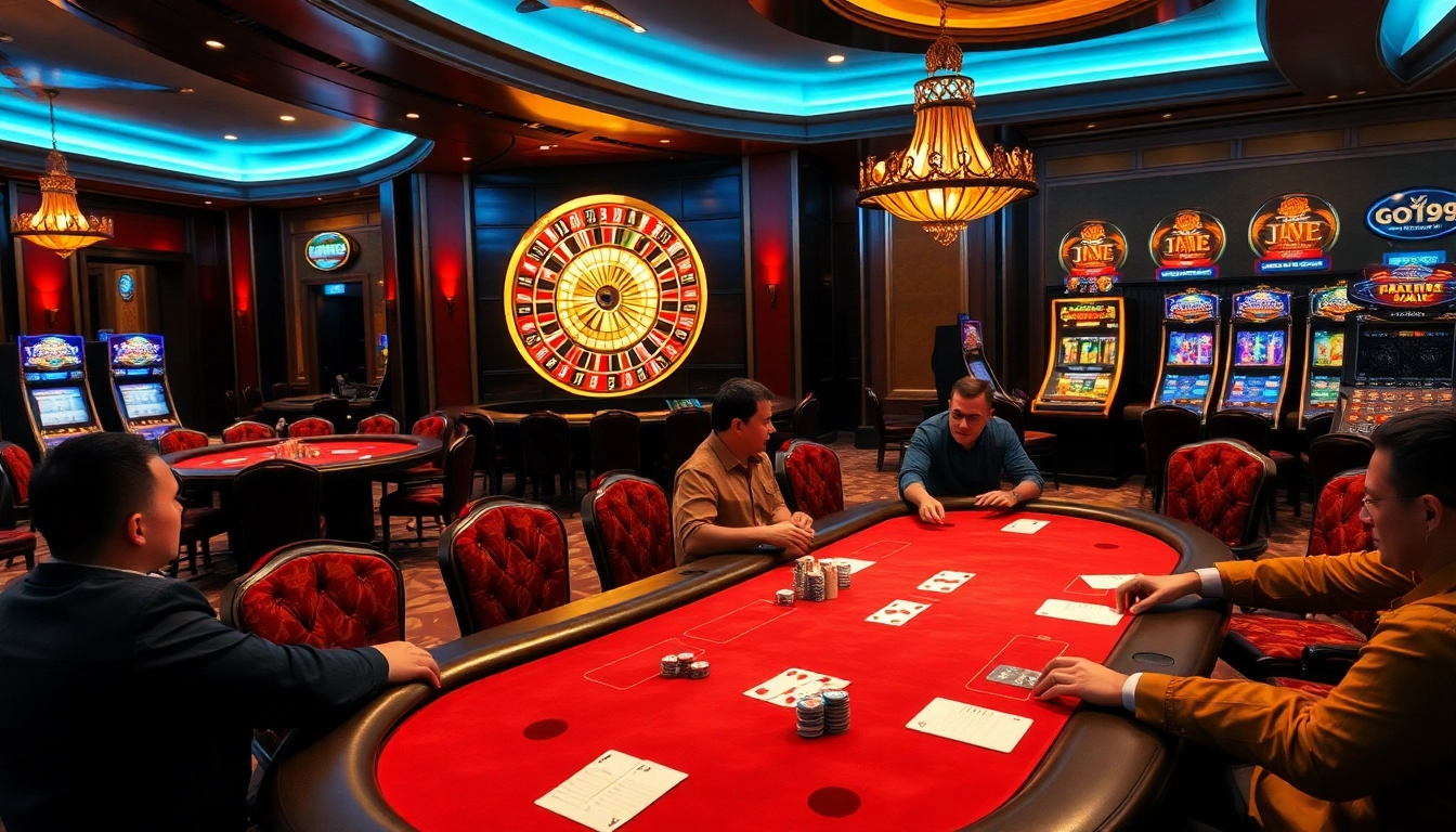 Experience the excitement of the go99 game with vibrant casino visuals and dynamic gaming elements.
