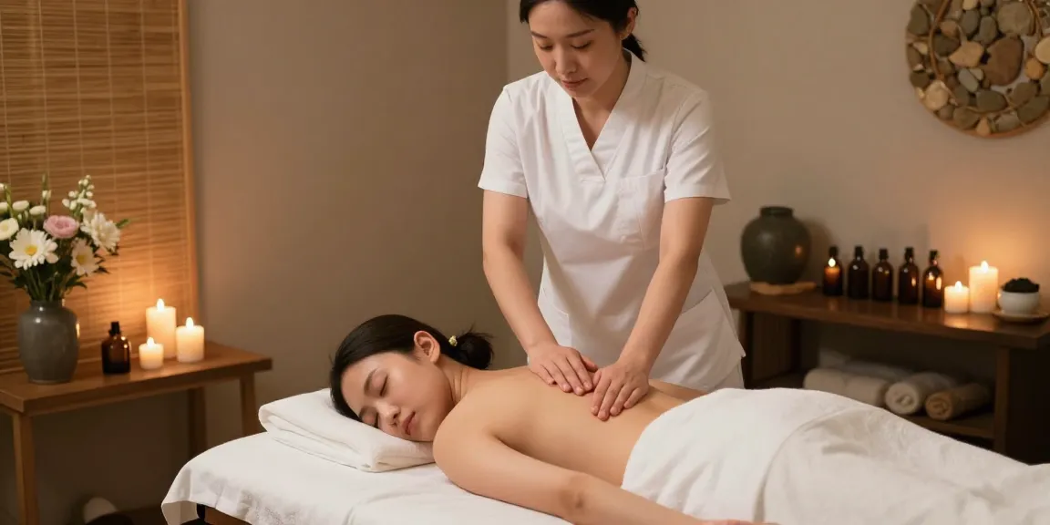 분당스웨디시 마사지 치료실의 편안한 분위기와 전문 마사지사.
