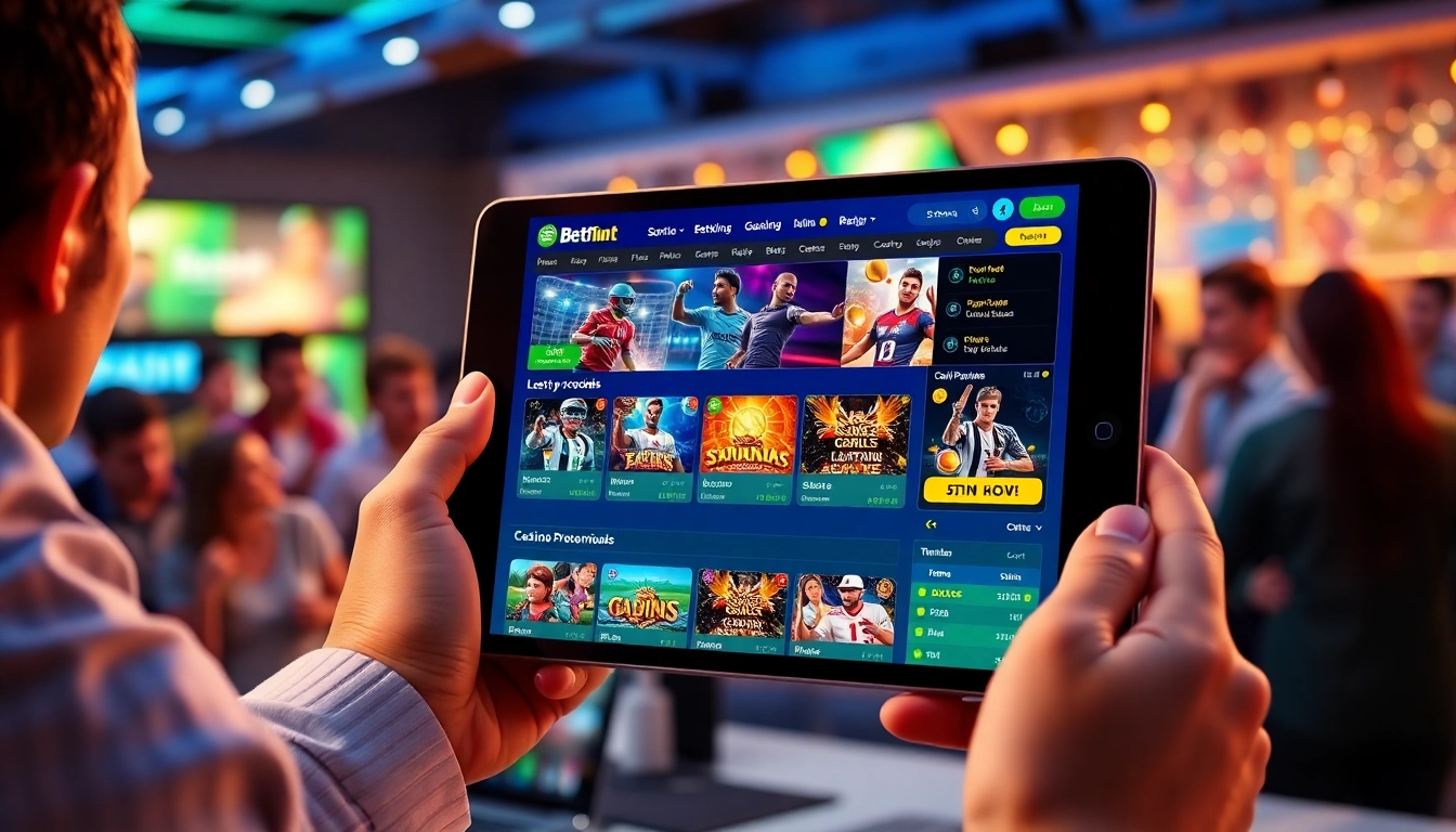 TR88 online betting platform featuring vibrant sports and casino game displays on a tablet.