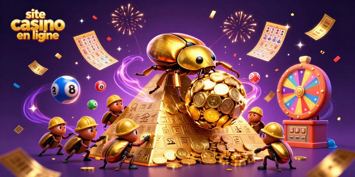 Découvrez un site casino en ligne où des scarabées d'or célèbrent avec des jeux dynamiques.