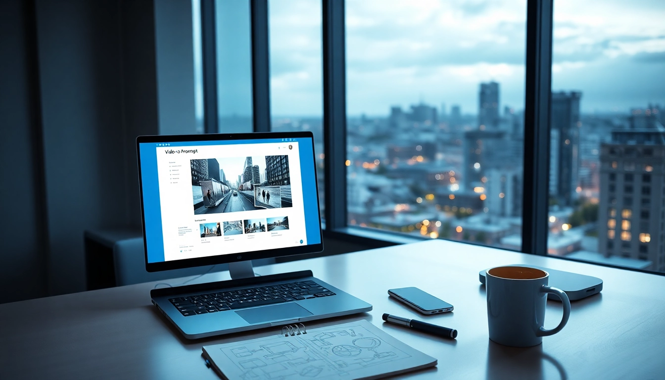 video to prompt technology displayed in a modern workspace