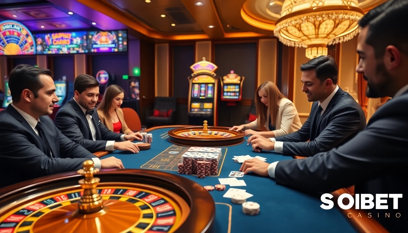Experience thrilling gameplay at SOIBET with players engaging in exciting casino action.