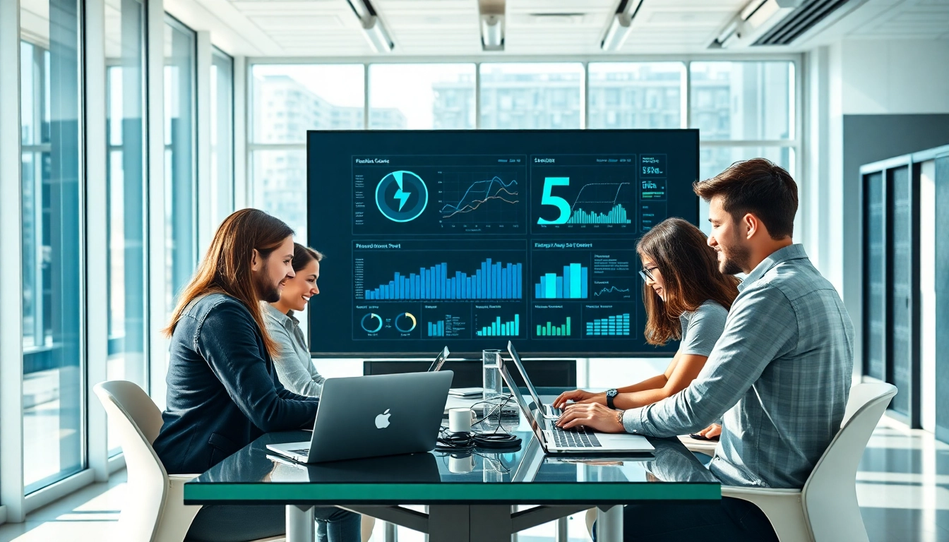 Showcase of managed it services lakeland with team collaborating and advanced technology.