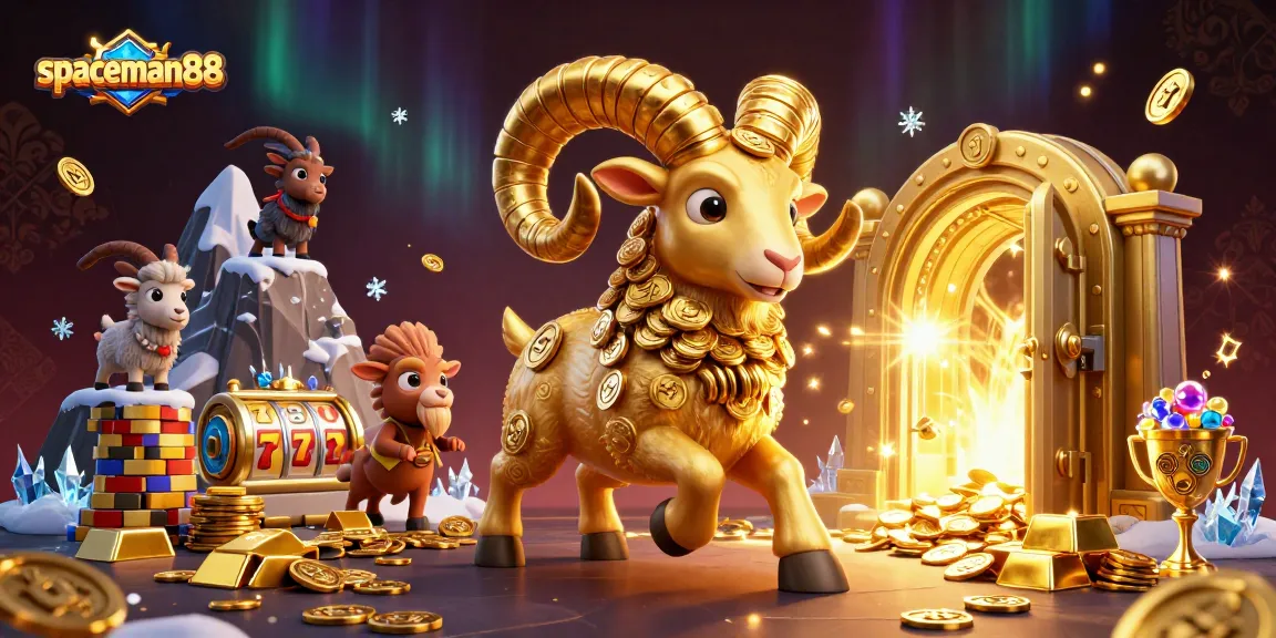Experience the thrilling action of spaceman88 slots with golden treasures and vibrant casino graphics.