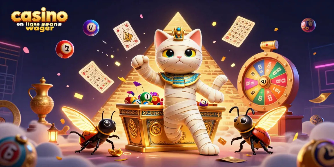 Jouez avec les meilleurs bonus des casinos en ligne sans wager dans une illustration dynamique