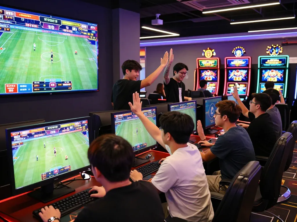 Engaged players betting at Nhà Cái W88 with vibrant gaming and energetic atmosphere