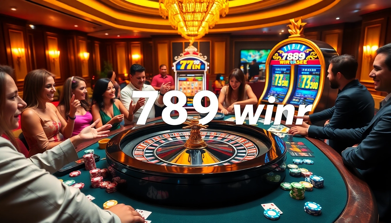 Experience the excitement of winning at 789 win casino games featuring vibrant roulette and poker tables.