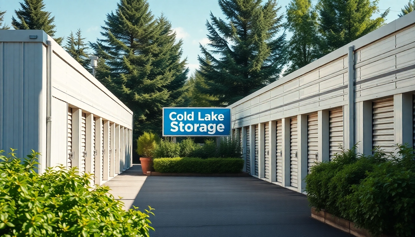 Cold Lake storage facility showcasing organized storage units in a well-lit, secure environment.