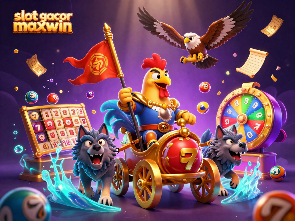 Play exciting slot gacor maxwin games amidst golden jackpots and dynamic lottery elements.