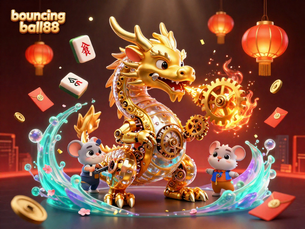 Experience the thrill of bouncing ball88 with dynamic 3D characters and casino elements in action!