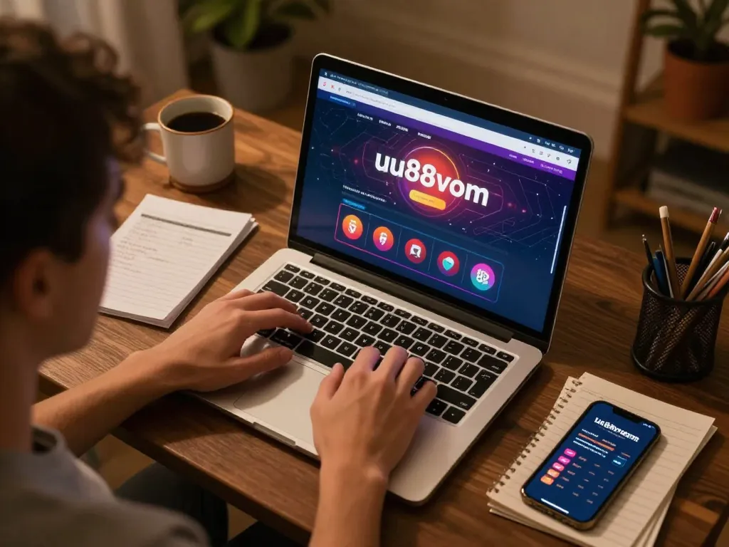 Gambler exploring uu88 vom online gaming features while strategizing bets.