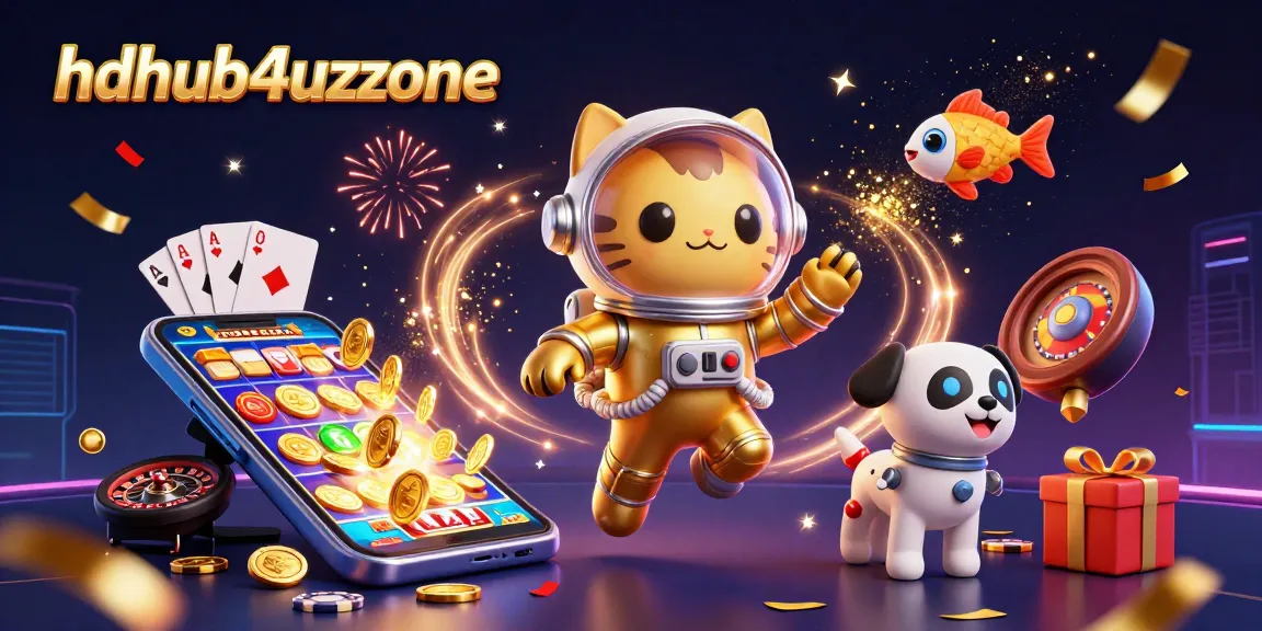 Menghadirkan pengalaman bertaruh di hdhub4uzone dengan kucing astronot 3D, anjing robot, dan elemen kasino menarik lainnya
