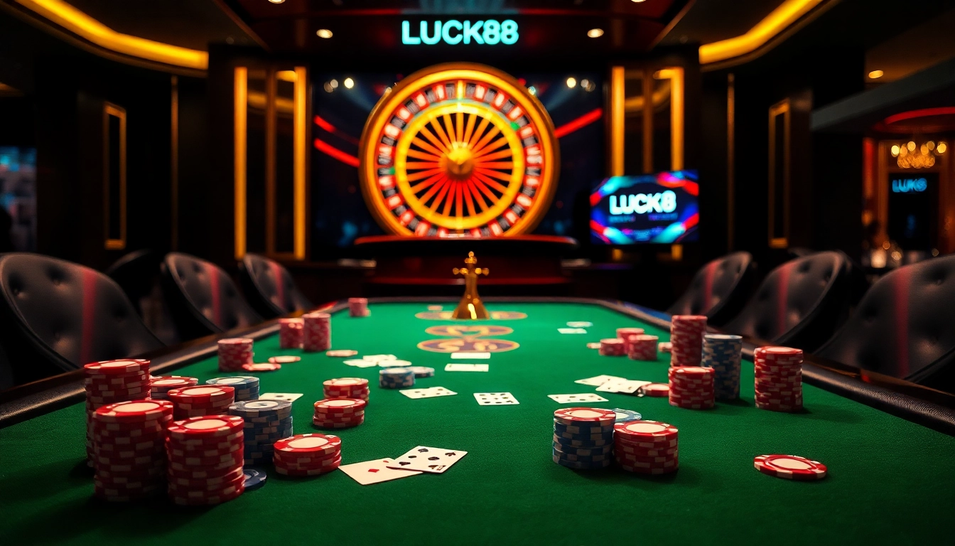 Experience LUCK8 with vibrant gaming tables and exciting casino atmosphere.