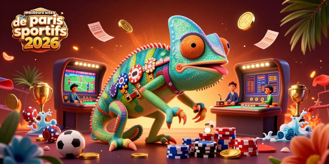Bettez sur les meilleurs sites de paris sportifs 2026 avec une illustration 3D captivante.