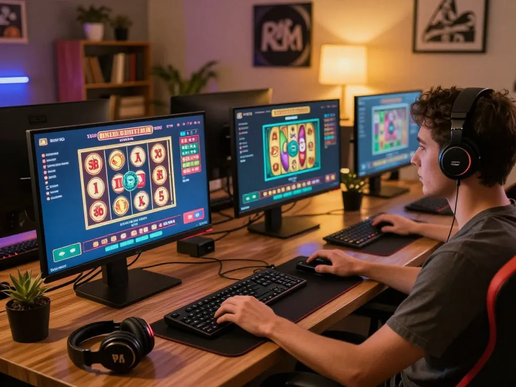 Engaging gameplay at spinpanda nl with vibrant online casino interface on modern setup