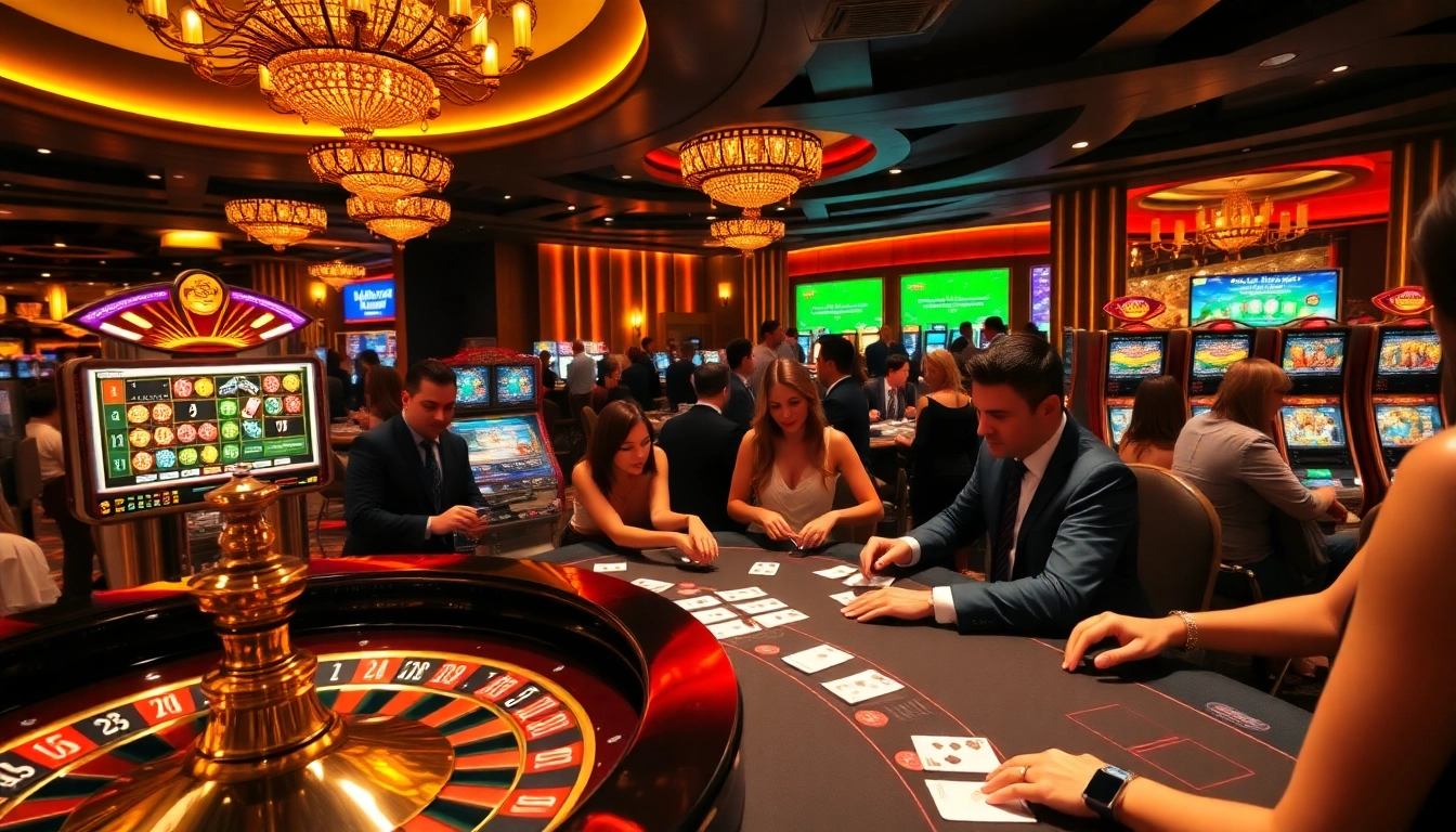 Vivez l'excitation d'un casino en ligne avec des machines à sous vibrantes et une table de poker engageante.