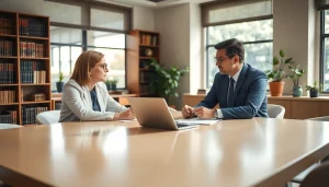 Engaging estate planning San Antonio consultation with client in a professional office.