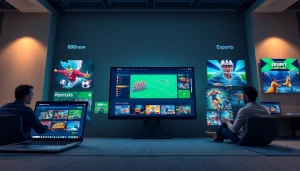 Engaging online gambling scene showcasing 888new platform features with players enjoying various games.