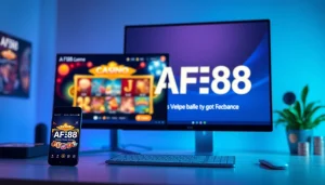 AF88 online gambling platform interface showcasing modern gaming experience.