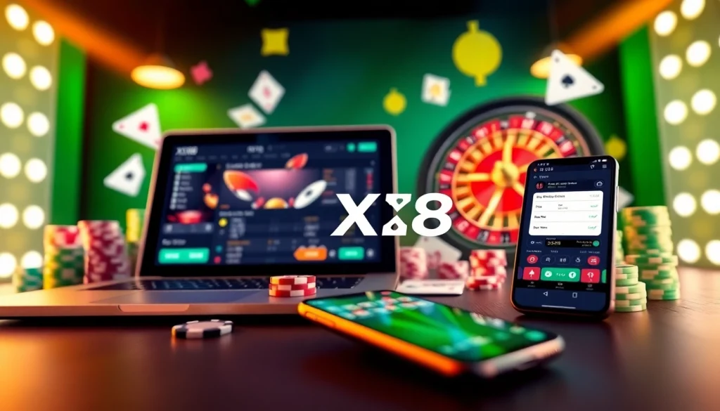 Exciting online betting experience on the XX88 platform with interactive devices.