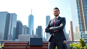 Explore a free job post new york with a job seeker confidently navigating the city landscape.